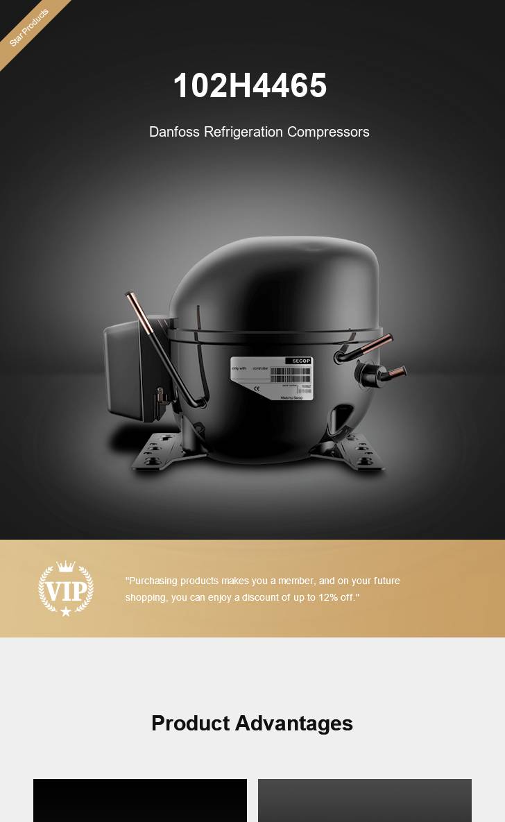 Danfoss Compressor 102H4465, technical parameters pdf, structure diagram